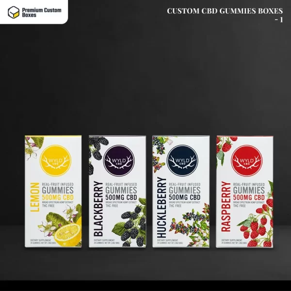 Custom CBD Gummies Boxes 1