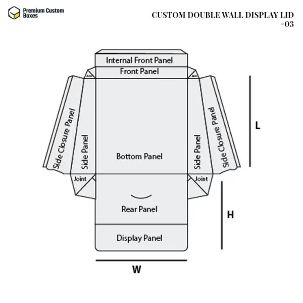 Custom Double Wall Display Lid 03