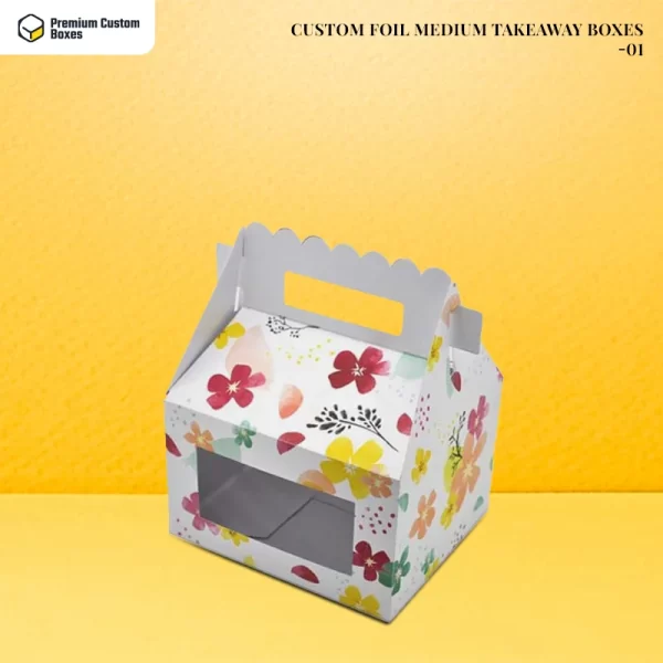 Custom Foil Medium Takeaway Boxes 01