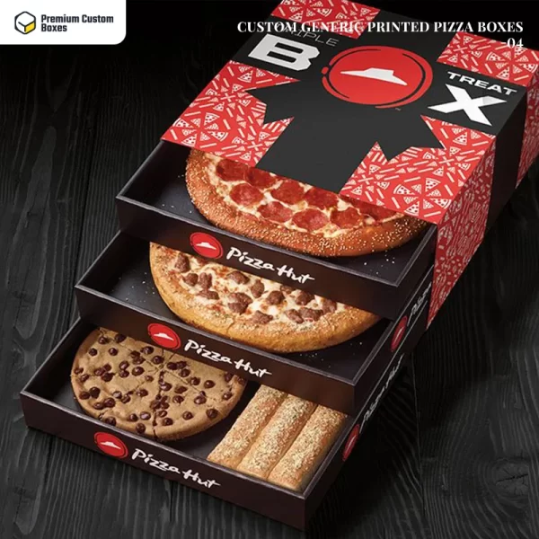 Custom Generic Printed Pizza Boxes wholesale 04