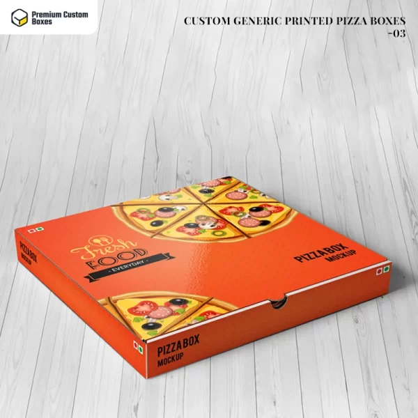 Custom Generic Printed Pizza Boxes with logo 03