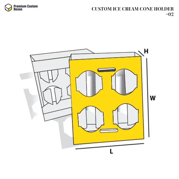 Custom Ice Cream Cone Holder 02