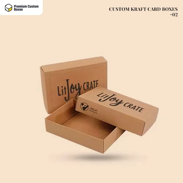 Custom Kraft Card Boxes with logo 02