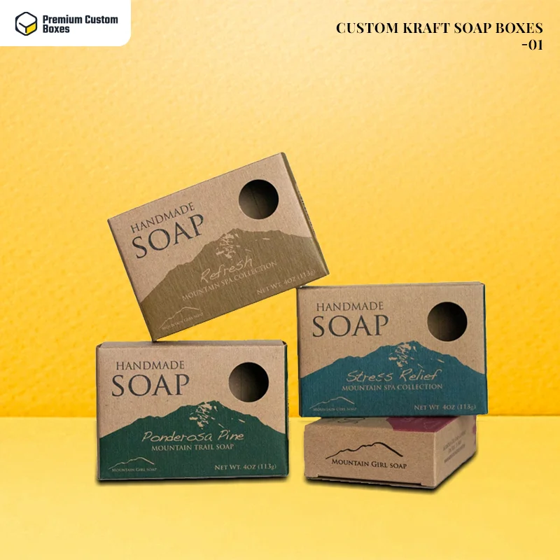 Custom Kraft Soap Boxes