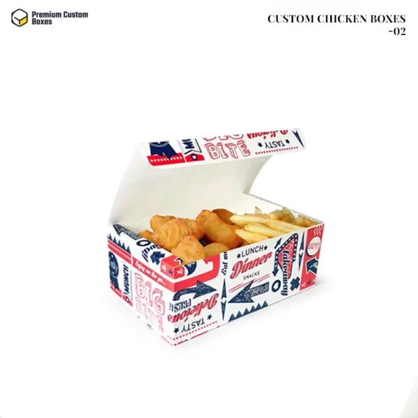 Custom Printed Chicken Boxes Wholesale