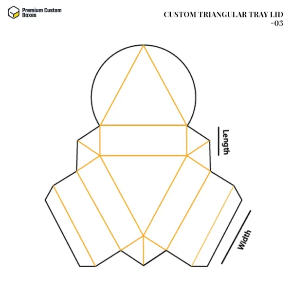 Custom Triangular Tray Lid 03