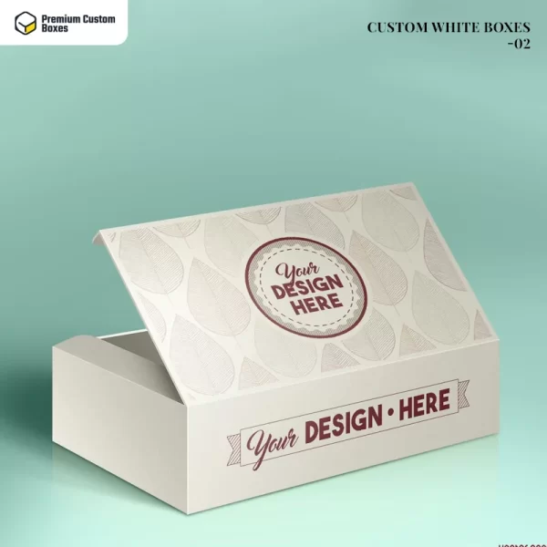 Custom White Boxes with logo 02