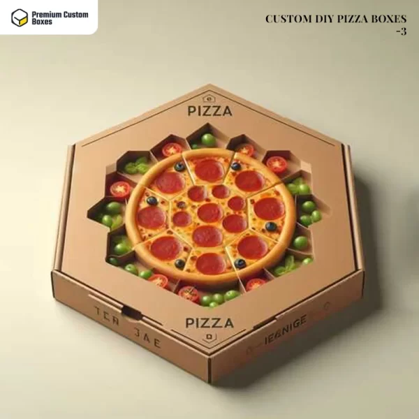 Custom cardboard DIY Pizza Boxes 02
