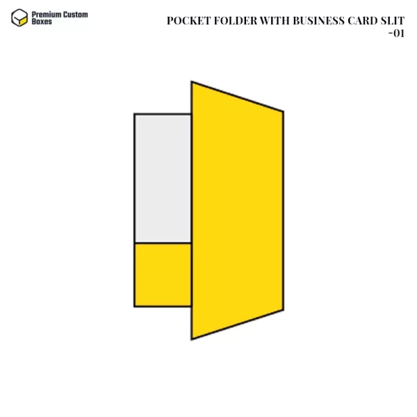 Pocket Folder With Business Card Slit 01